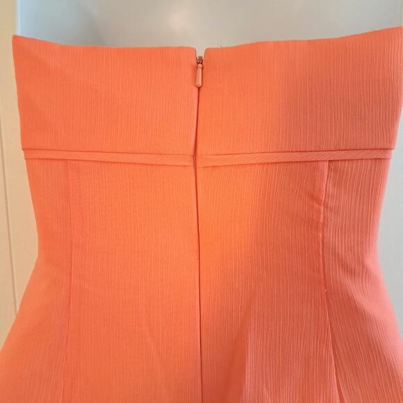 David's Bridal Sequin Strapless Chiffon Dress - Picture 7 of 9